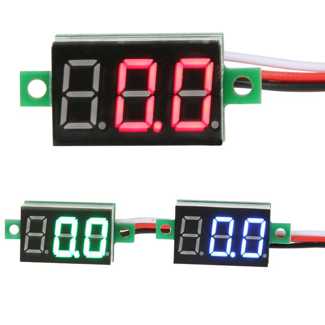 Vôn Kế Số 0-100VDC 3 Dây Led