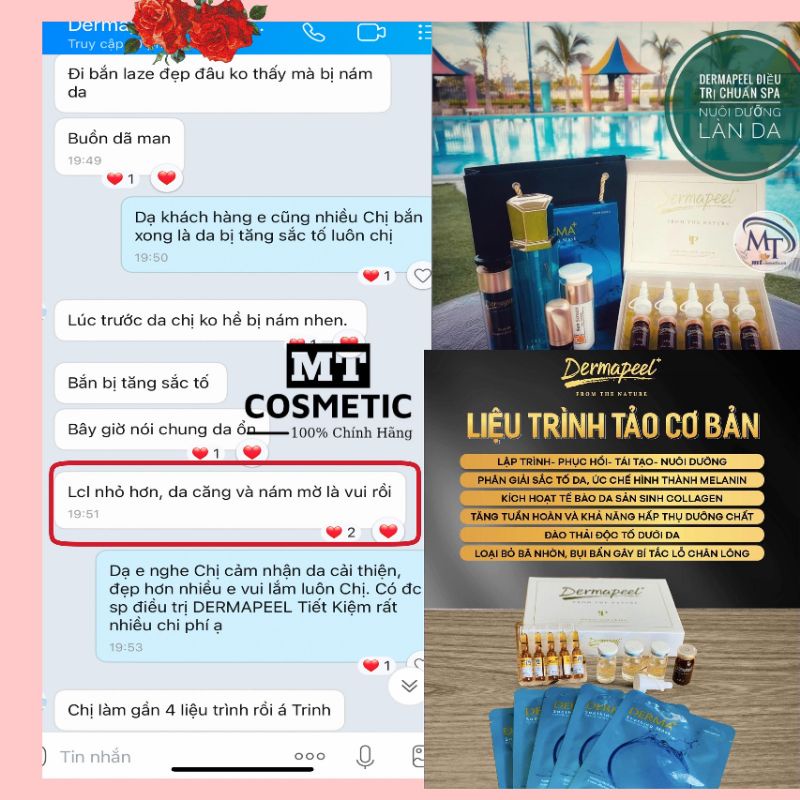 BỘ Vi Tảo Trứng Cá Tuyết Dermapeel+ - Combo Trẻ Hóa Làn Da - SẠCH MỤN - MỜ THÂM NÁM - DA CĂNG BÓNG - 5 NẠ DERMAPEEL