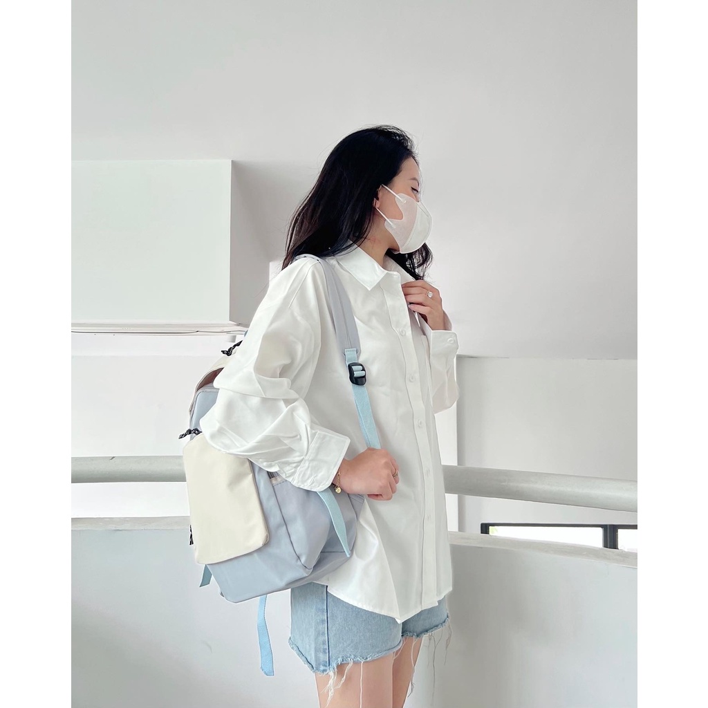 Balo Nữ Đi Học Ulzzang Thời Trang Dễ Thương Cho Học Sinh,Sinh Viên Phong Cách Hàn Quốc Mã 6563