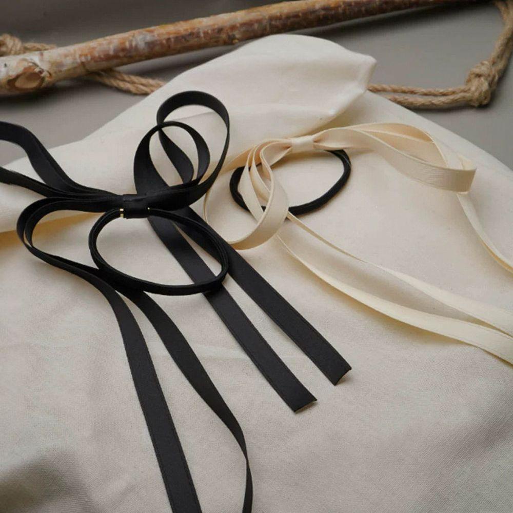 NICKOLAS Dây Cột Tóc Đính Nơ Đơn Giản Phong Cách Hàn Quốc Cho Nữ