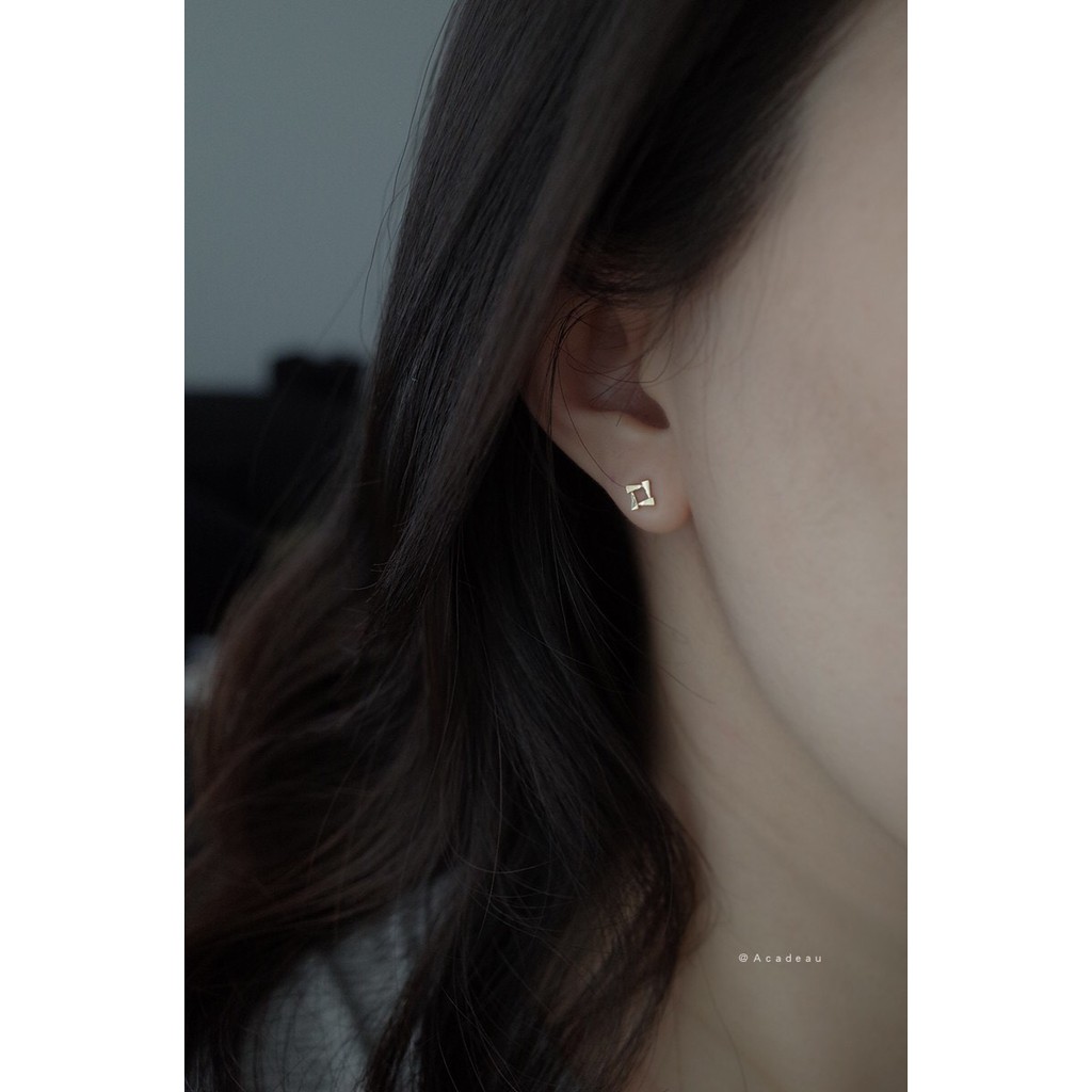 Bông tai bạc nữ nhỏ xinh/ Nụ bạc đeo sát tai bibi silver
