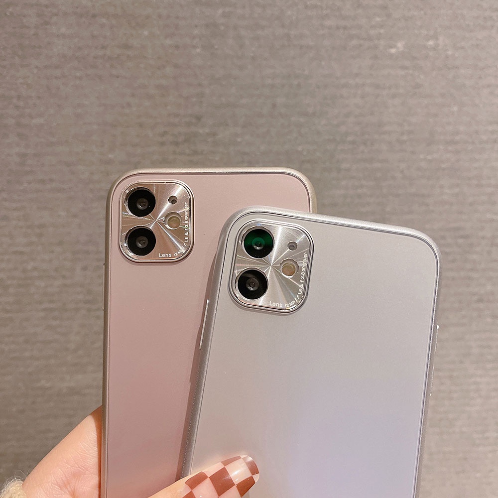 Sang Trọng Ốp Điện Thoại Kim Loại Chống Rơi Bảo Vệ Lens Cho iPhone 11 Pro MAX 11pro iPhone XS MAX XR XS X