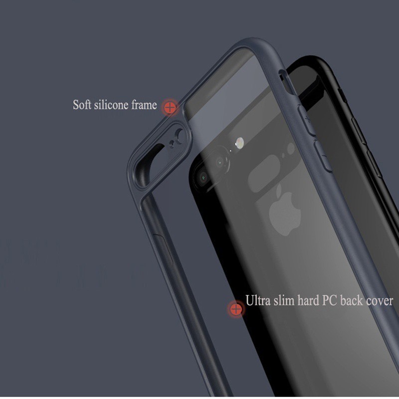 Ốp điện thoại TPU mềm viền nhựa trong suốt cho iphone 6 6s 7 8 plus X XR XS MAX