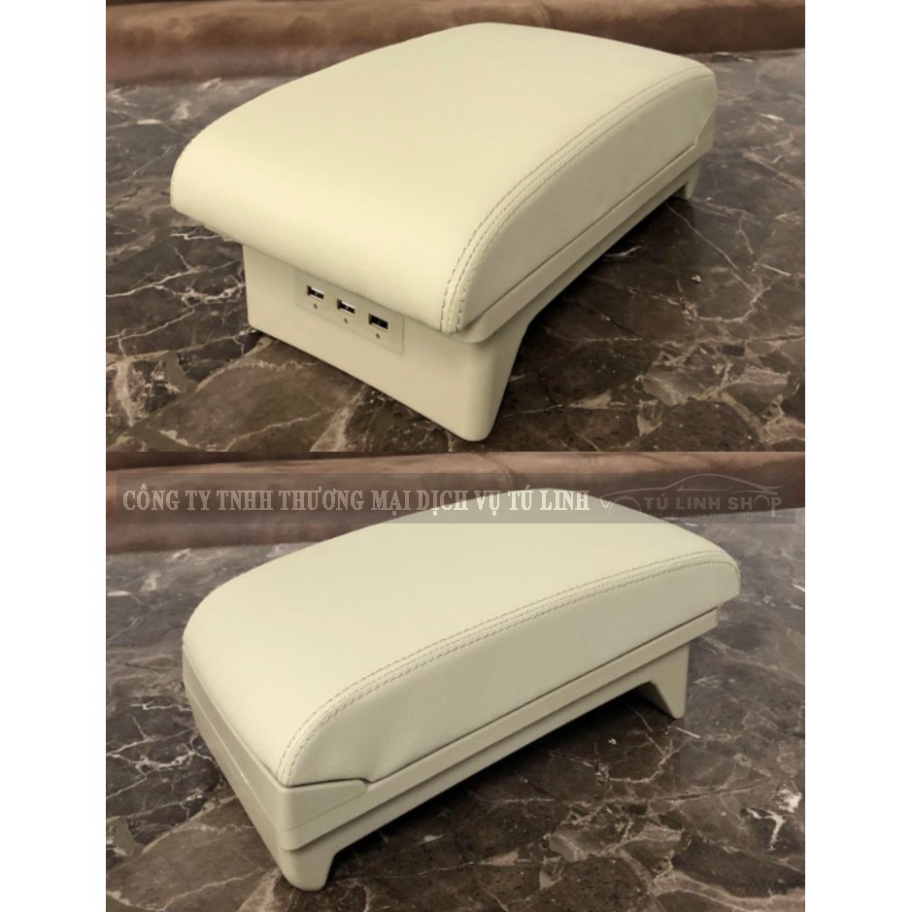 Hộp Tỳ Tay XPANDER Mẫu Bệt Tích Hợp 3 Cổng Sạc USB - Bảo hành 12 tháng