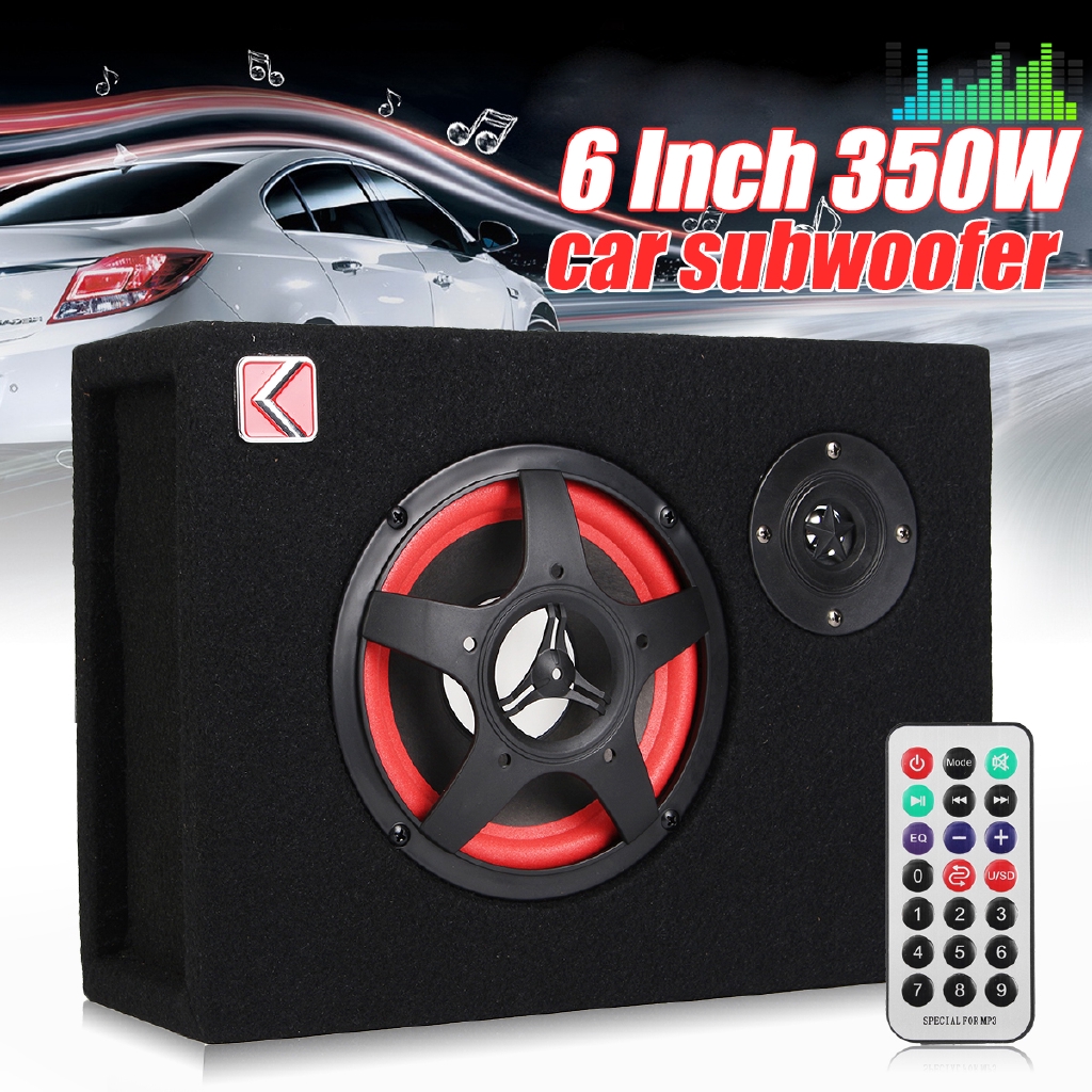 Loa subwoofer Kích Hoạt 6 Inch 350w Chuyên Dụng Cho Xe Hơi