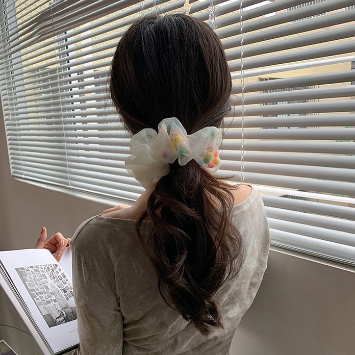 [Mã SKAMCLU8 giảm 10% cho đơn từ 100K] Cột Tóc Pom Pom