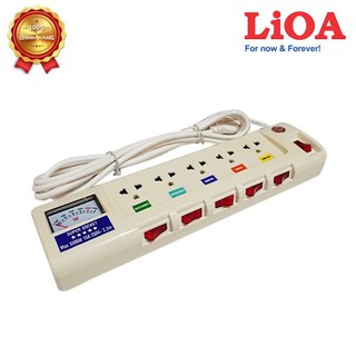 Ổ CẮM LIOA CAO CẤP 5OFSSV2.5-2, CÓ ĐỒNG HỒ ĐO VOLT – SỬ DỤNG CHO MÁY TÍNH, AUDIO, THIẾT BỊ VĂN PHÒNG, CB QUÁ TẢI