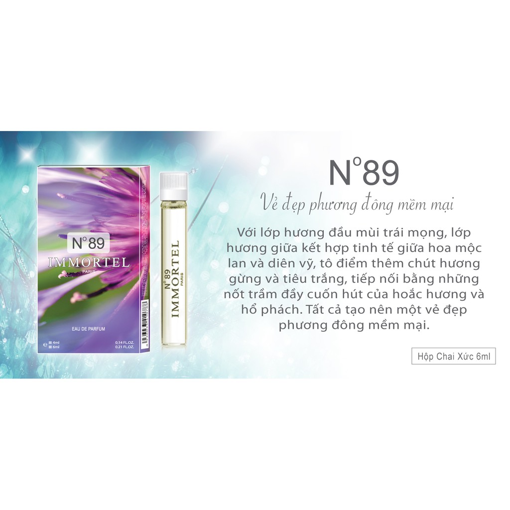 Bộ 3 nước hoa CB8 mini Immortel Paris No89 5 Sens No8 6ml | Thế Giới Skin Care