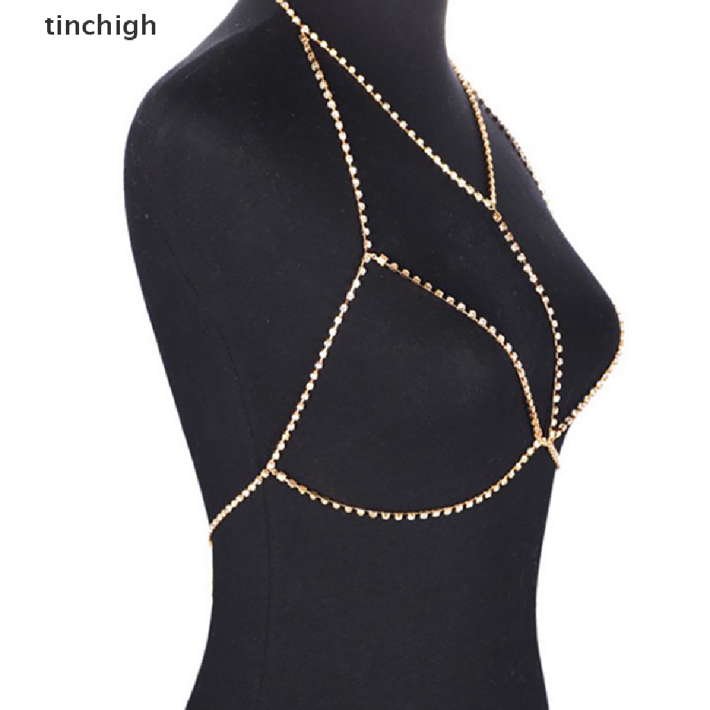 [TICHIG] Bikini Mắt Xích Kim Loại Đính Đá Pha Lê Phong Cách Mới