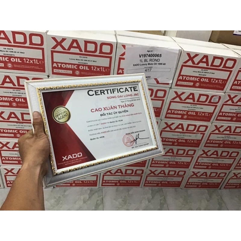 Xado Racing V3 22.2 - Dầu Nhớt Cao Cấp XADO LUXURY MOTO RACING OIL 4T 10W-40 Made in Holland