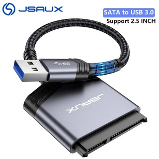 Bộ Chuyển Đổi JSAUX Dây Nylon Vỏ Nhôm Chuyển Đổi Từ SATA Sang USB A USB A 3.0 Sang 2.5” SATA III Cho Ổ Cứng SSD/HDD