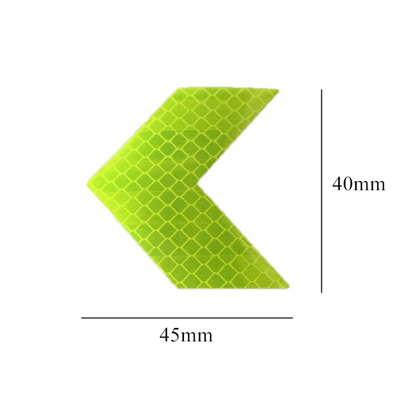 Bộ 10 Miếng Dán Phản Quang Hình Mũi Tên Trang Trí Cản Xe Hơi