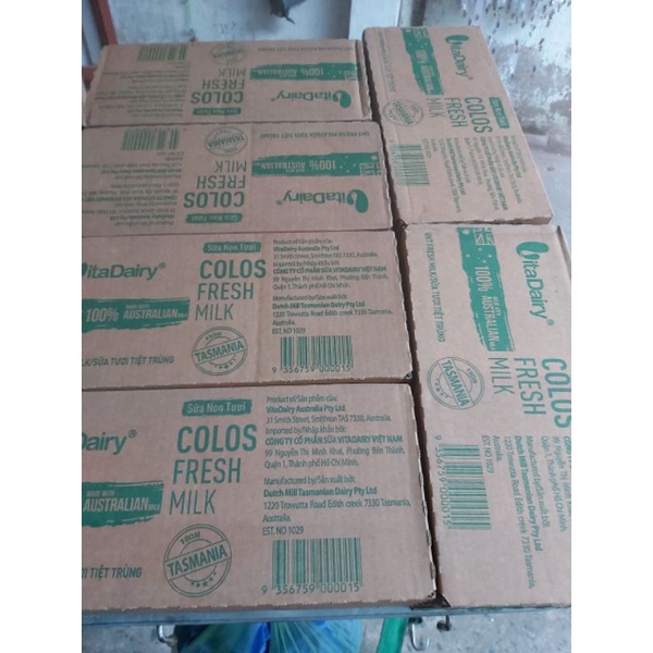 Thùng 24 hộp Sữa non tươi VitaDairy Colos Fresh Milk 180ml