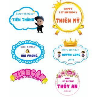 Bảng tên treo sinh nhật cho bé