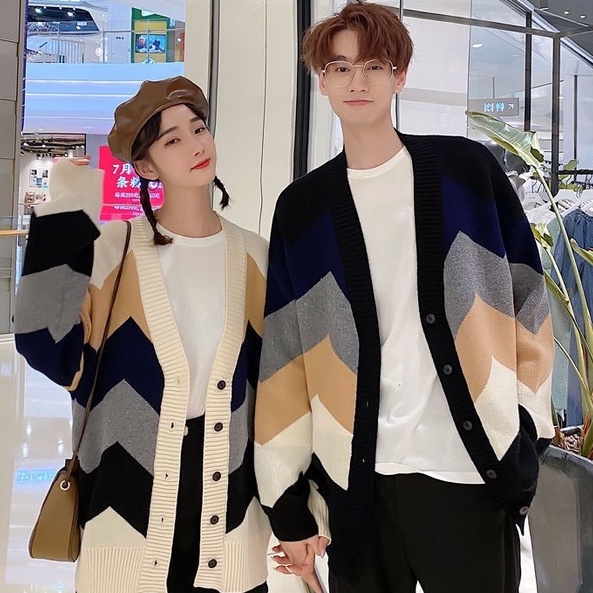 Áo khoác cardigan Áolen phong cách Hàn Quốc thời trang ấm áp cho nam và nữ retro ifashion new tops wear