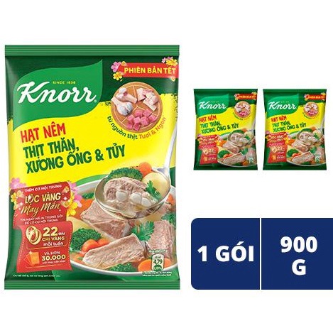 Hạt Nêm Knorr phiên bản tết trọng lượng 900g Thịt Thăn, Xương Ống và Tủy Bổ Sung Vitamin A