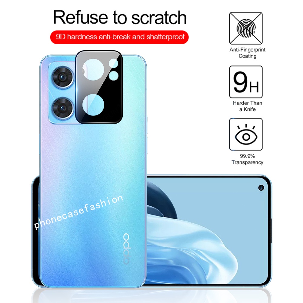 Set 2 Kính Cường Lực Bảo Vệ Camera 3D Cho OPPO A57 A77 A76 A96 A97