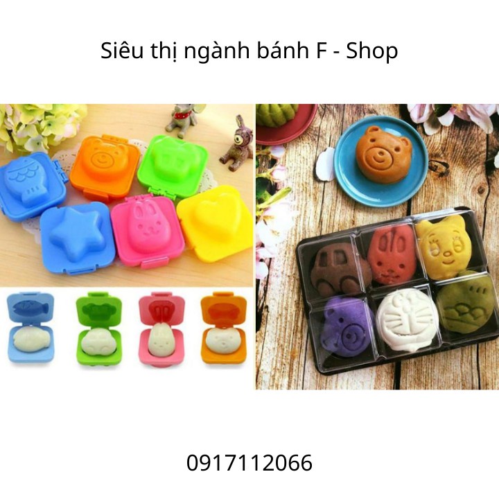 Dụng cụ làm bánh - Khuôn làm đồ ăn dặm cho bé, khuôn Bento