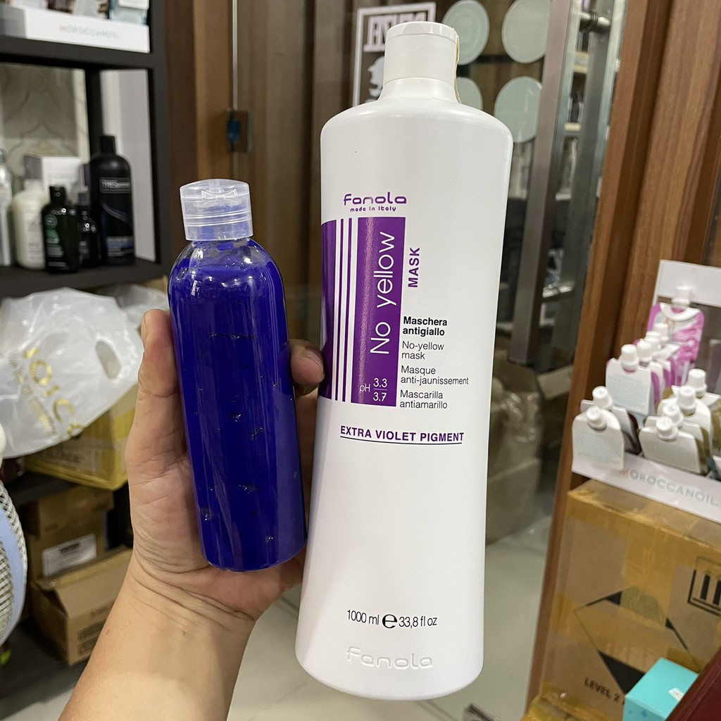 🌾Best Seller🎋Dầu xả tím khử sắc tố vàng Fanola No Yellow Mask 200ml