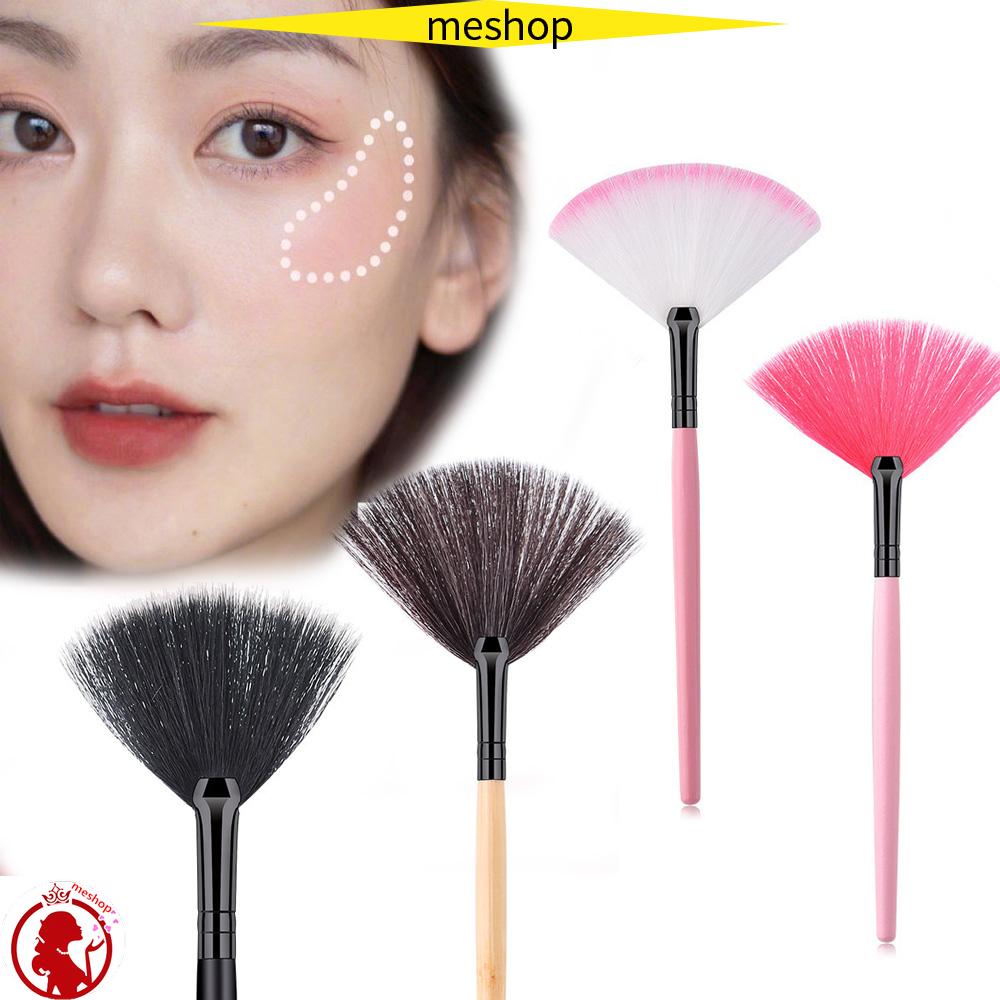 Cọ Trang Điểm Hình Quạt Mềm Mại Dùng Tán Kem Nền/Phấn Bắt Sáng/Phấn Má Hồng