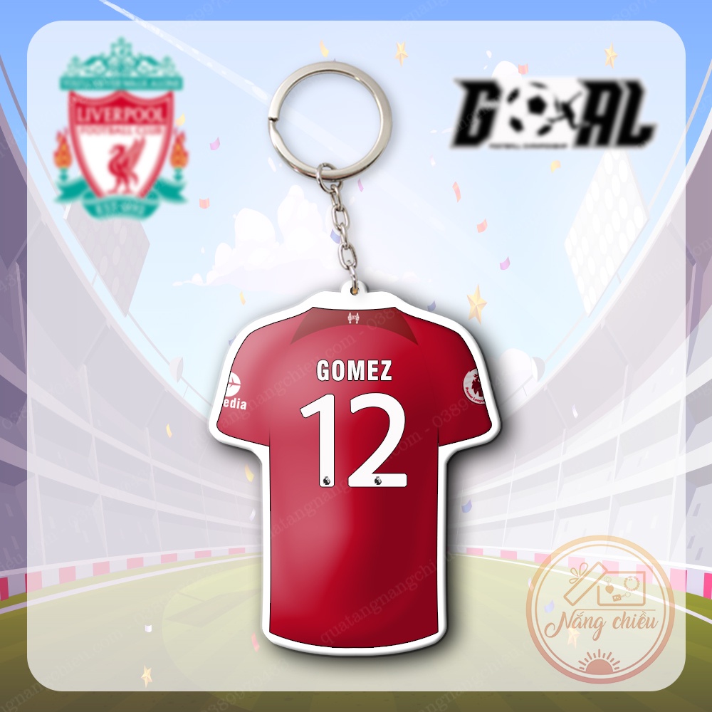 Móc Khóa In Áo Đấu CLB AS Roma Dày In Sắc Nét 2 Mặt