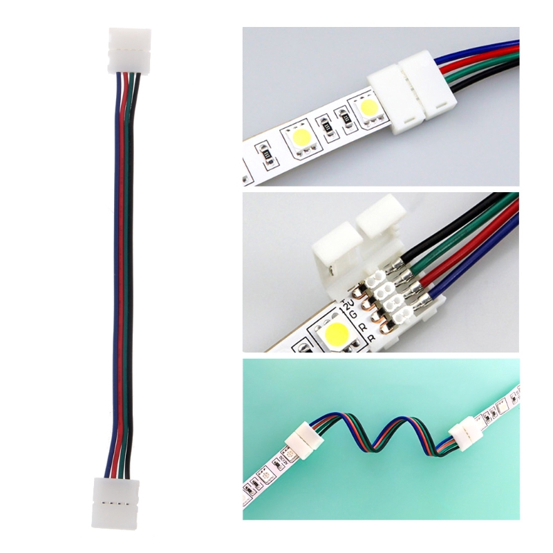 Dây Nối Đèn Led 4 Pin 10mm 17cm Rgb Cho Đèn Led Dây 5050