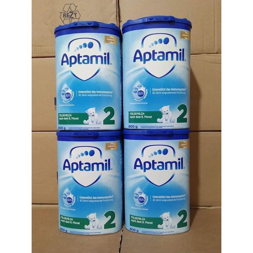 [DATE XA] Sữa Bột APTAMILK  ĐỨC 800gr SỐ 1,2,3 Hàng Air, Aptamil Hộp Cao Xanh