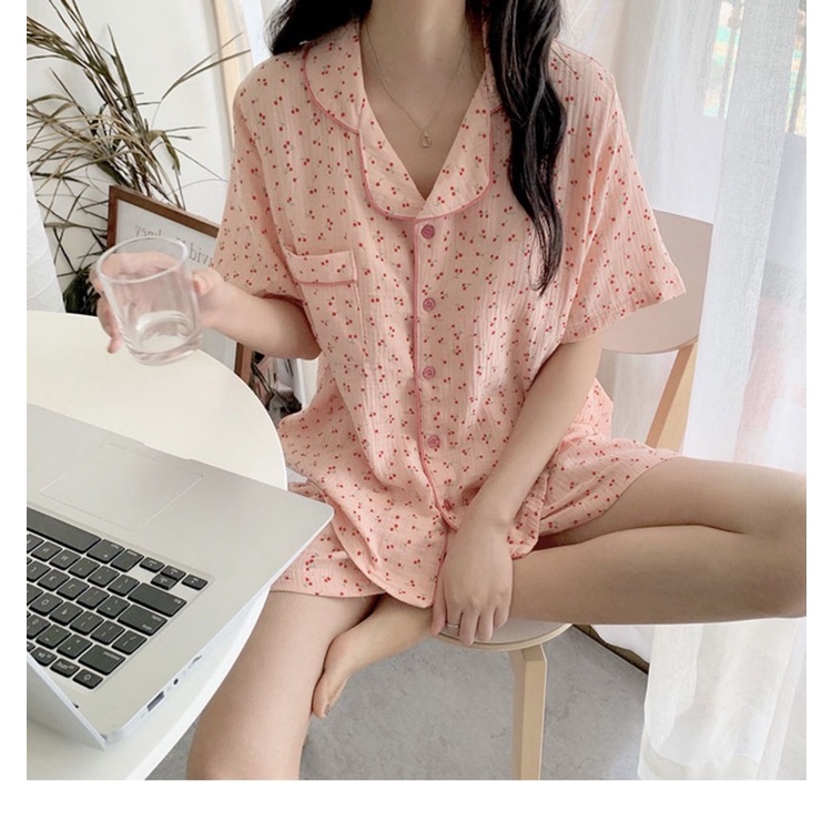 Đồ ngủ vải xô muslin BN001 cho mùa hè