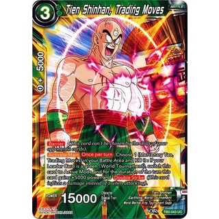 Thẻ bài Dragonball - bản tiếng Anh - Tien Shinhan, Trading Moves / TB2-043'