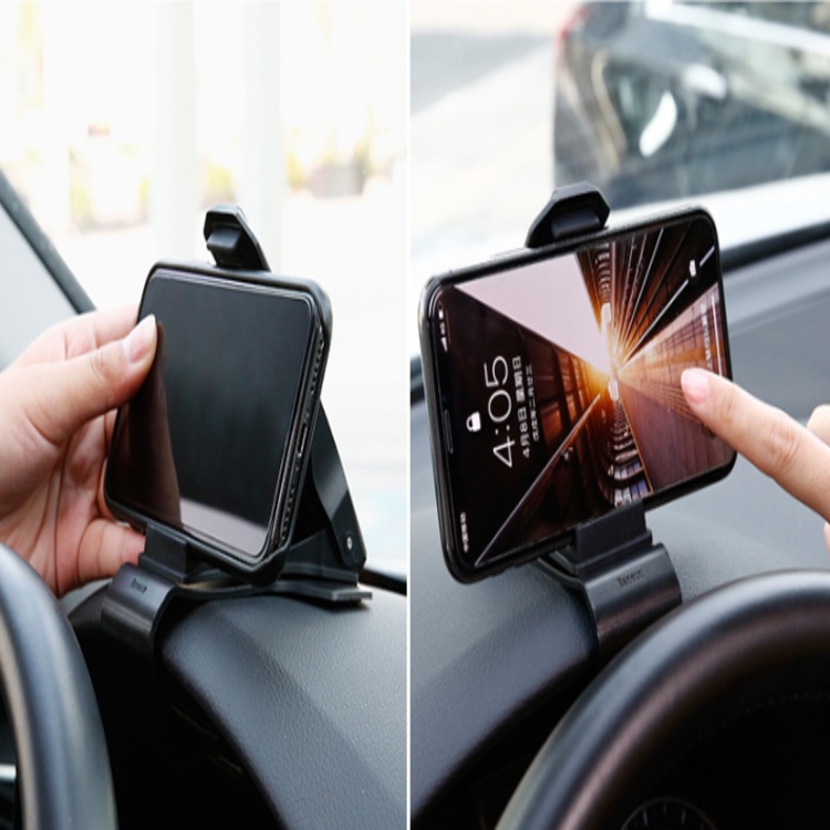 Giá đỡ điện thoại gắn taplo ô tô dạng kẹp Baseus SUDZ-01, dùng cho điện thoại kích thước từ 3.5-7inch