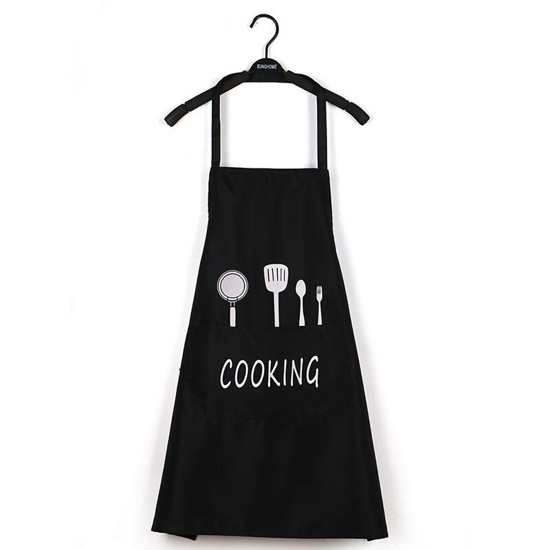 Tạp Dề Cotton Ngắn Unisex Dành Cho Nhà Hàng / Nhà Bếp