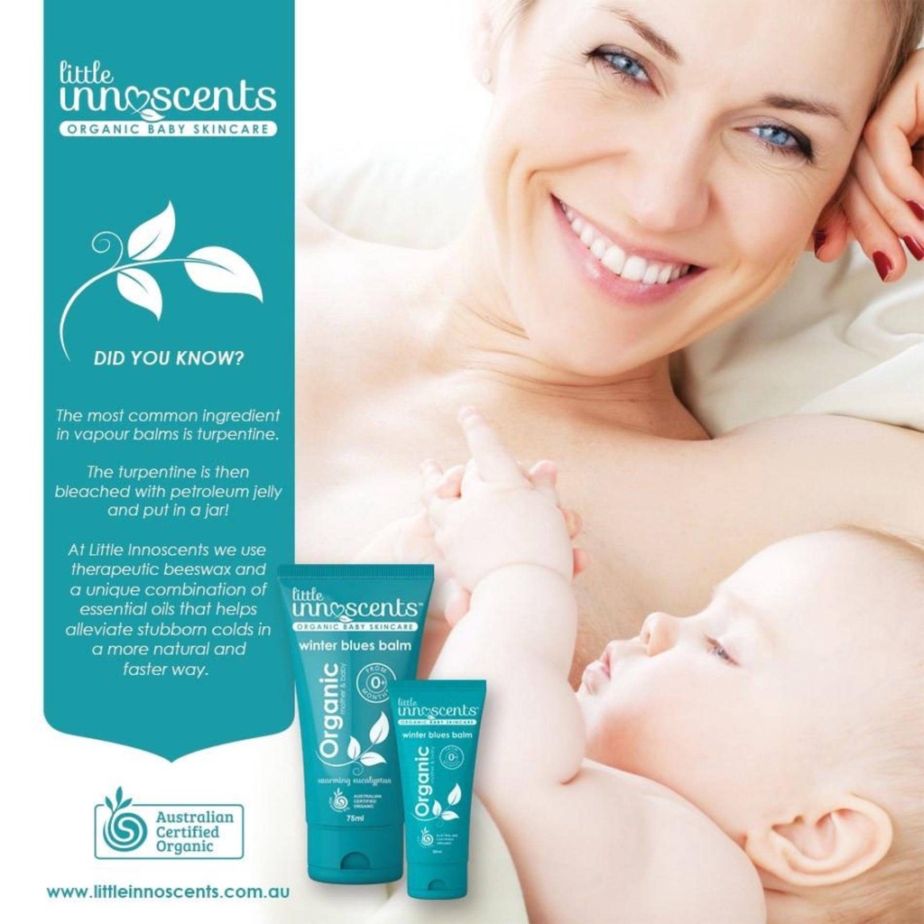 Dầu Bôi Ấm Ngực Vicks Úc Chắn Gió Giao Mùa Nằm Máy Điều Hòa Ngăn Ngừa Bệnh Hô Hấp - Vicks Baby Balsam 50/100g