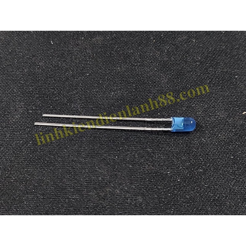 50 Cái Led 3mm màu Xanh dương đậm chân dài mới !