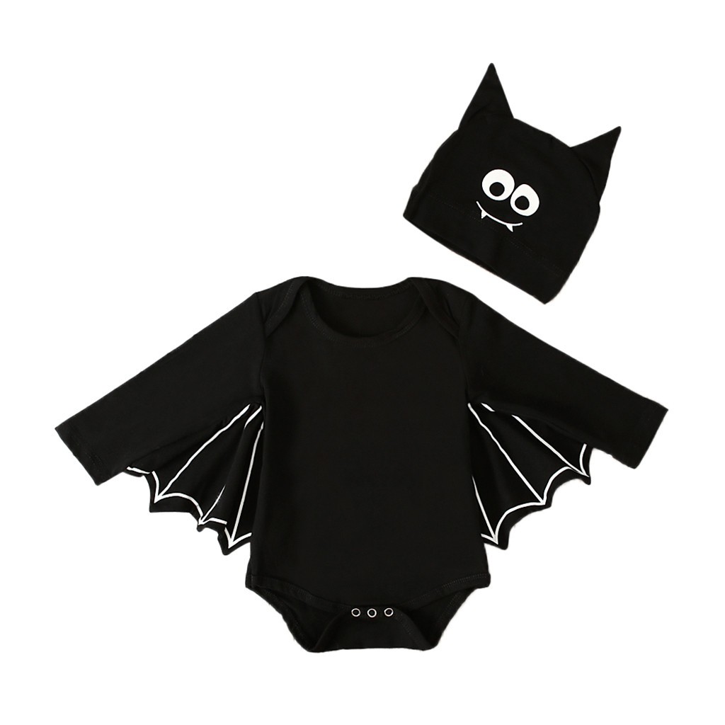 Bộ quần áo hình cánh dơi thiết kế hóa trang Halloween cho bé