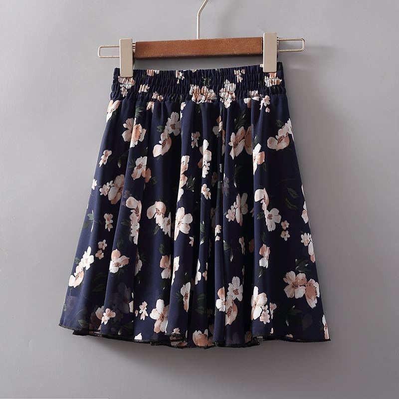 AChiếc Váy Ngắn Voan Eo Cao Mỏng Chống Ánh Sáng Quần Culottes