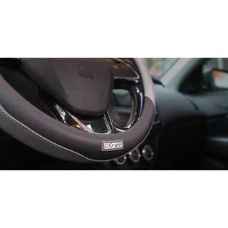 Bọc vô lăng Sparco SPC1103GR (Ghi đen)