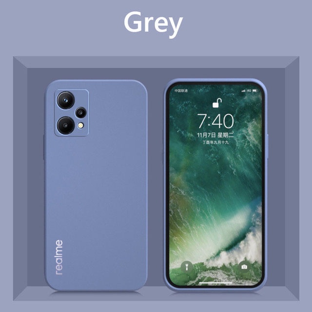 Ốp Điện Thoại Silicone Chống Sốc Màu Trơn Cho Realme 9 8 Pro Plus 4G 5G 8i 9i 5 5s 5i 6i 8S