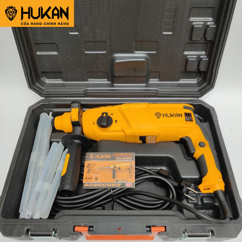 Máy khoan bê tông ba chức năng HUKAN HK-2603 công suất 1050W