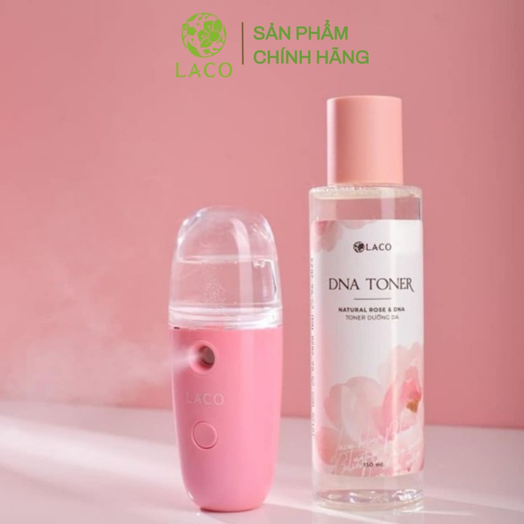 Nước hoa hồng toner DNA cá hồi 150ml LACO cấp ẩm tức thì cho da tặng kèm phun sương nano Laco