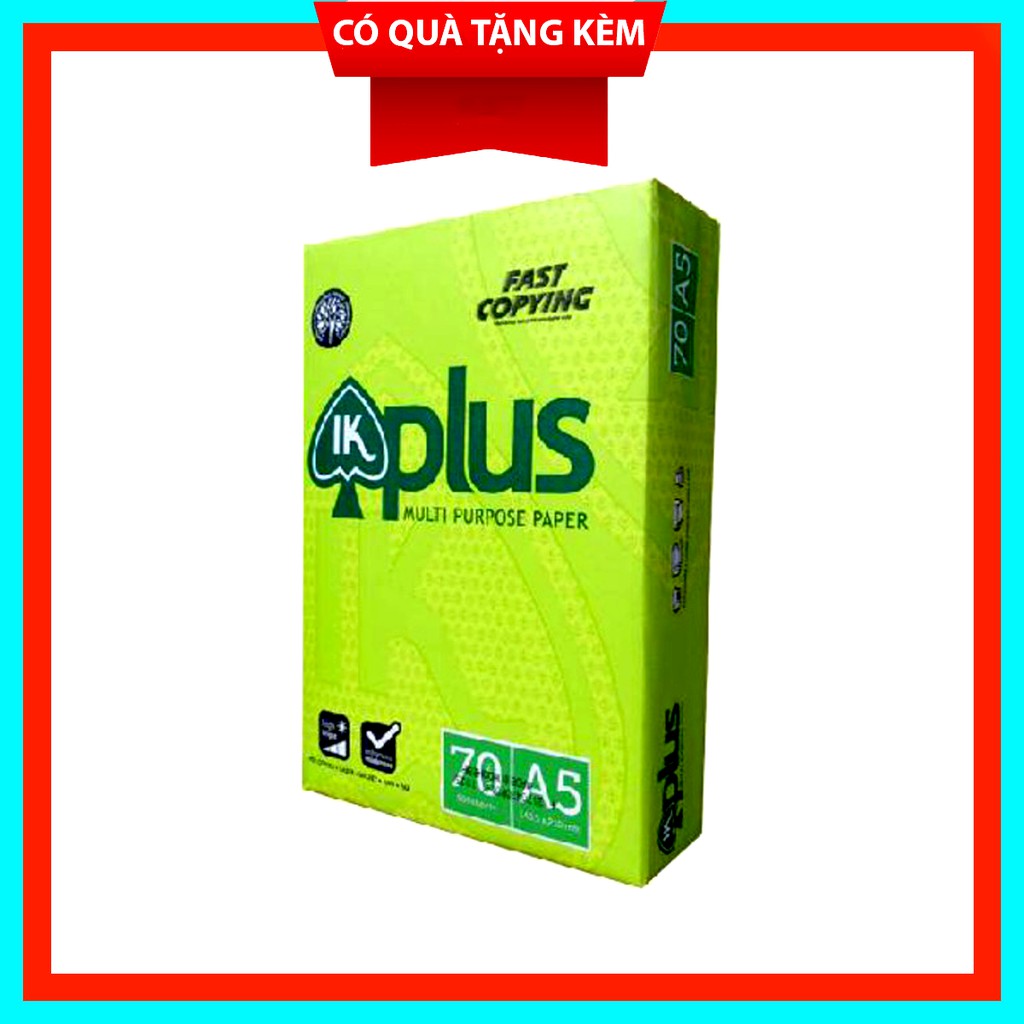 Giấy in IK Plus 70gsm khổ A4 và A5