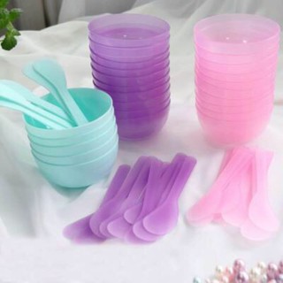 Bộ chén pha mặt nạ nhựa dẻo