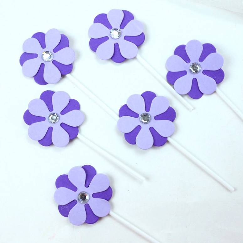 trang trí bánh sinh nhật [FREESHIP❤️] sét 5 bông hoa đẹp