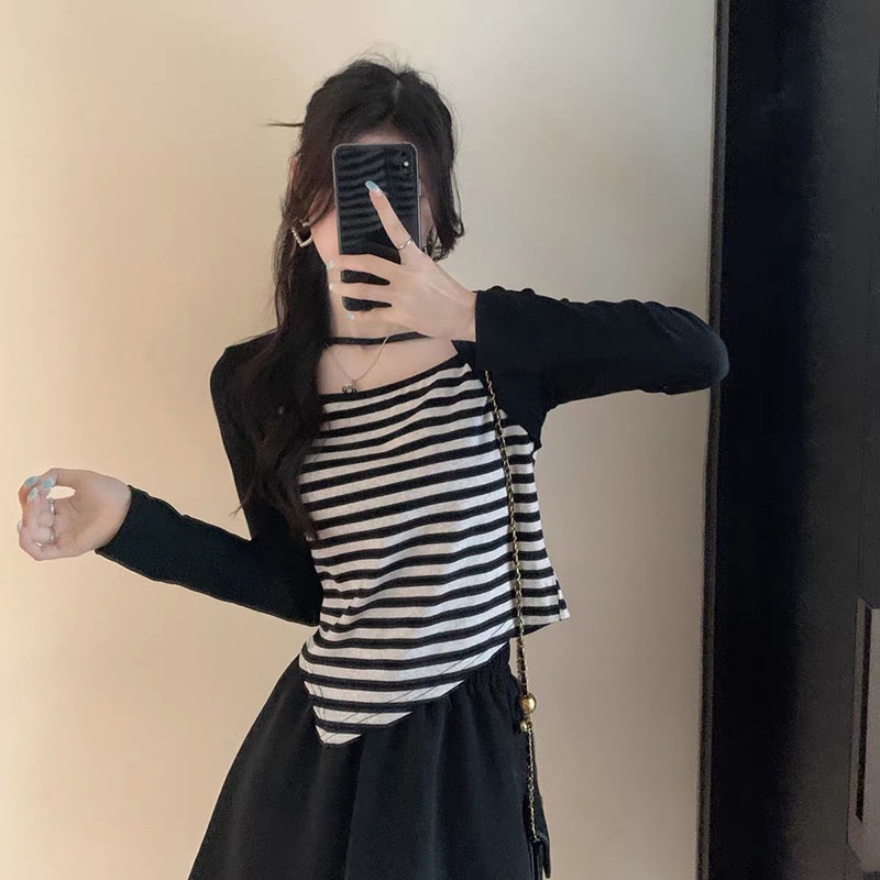 Áo Thun Dài Tay Giả 2 Lớp Phong Cách Hàn Quốc M0360-Teen 888