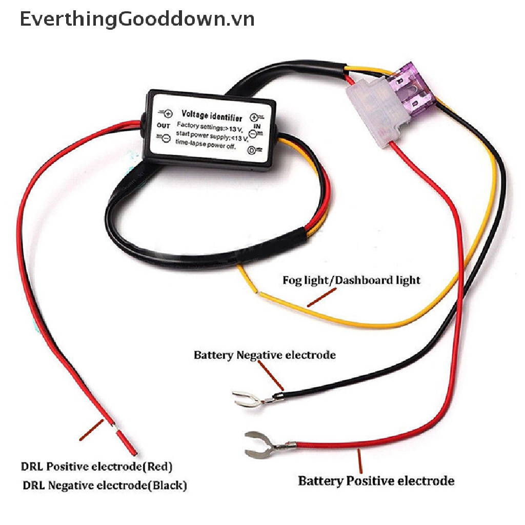 Bộ Rơ Le DRL Điều Khiển Bật / Tắt Đèn LED Ban Ngày Tự Động Cho Xe Hơi