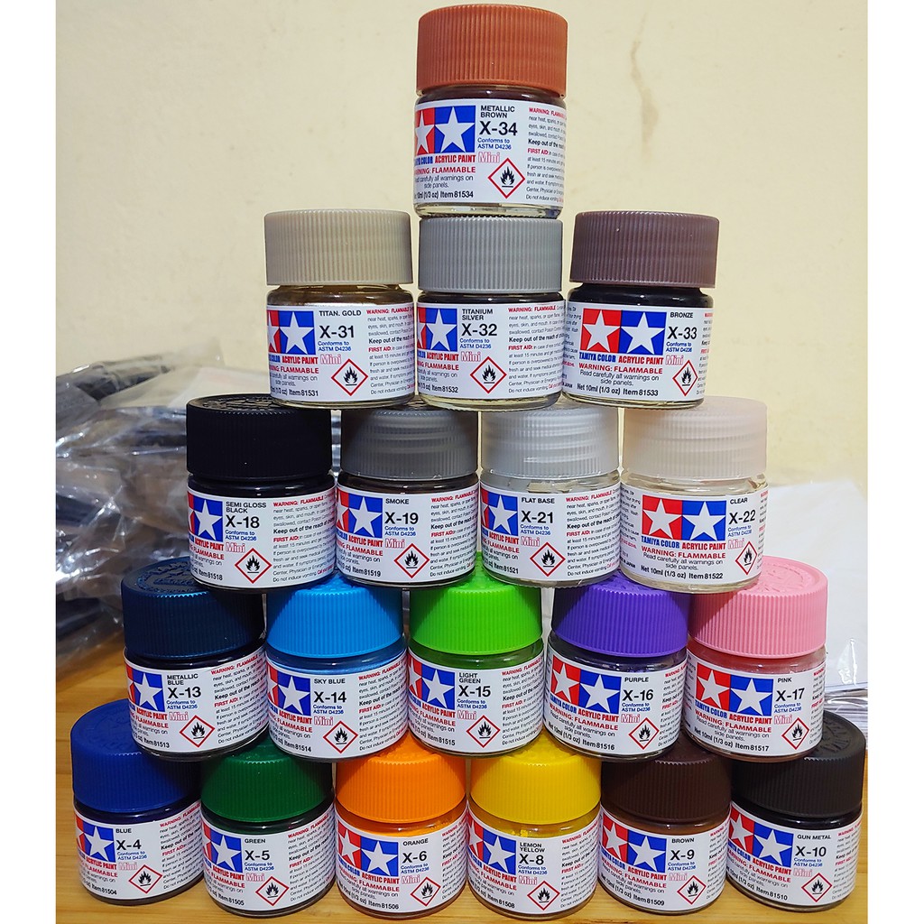 Sơn mô hình Tamiya Acrylic Paint X-22 ~ X-34 [SMH]