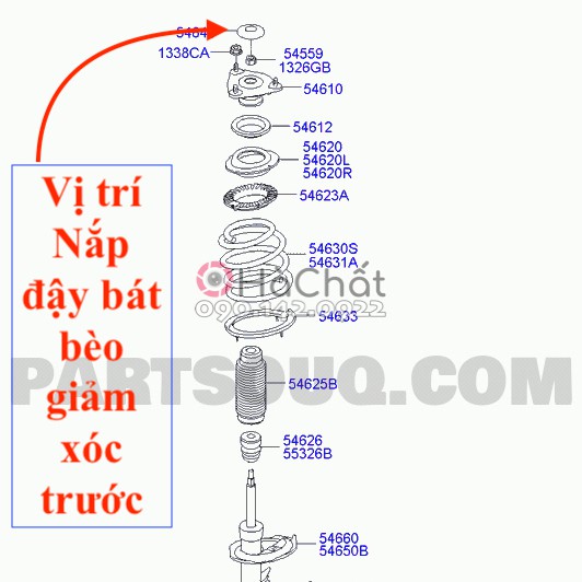 Nắp Đậy Bát Bèo Giảm Xóc Trước HYUNDAI i30 i30CW 🚘 chính hãng HYUNDAI MOBIS nhập khẩu Hàn Quốc 🎯 546482H000