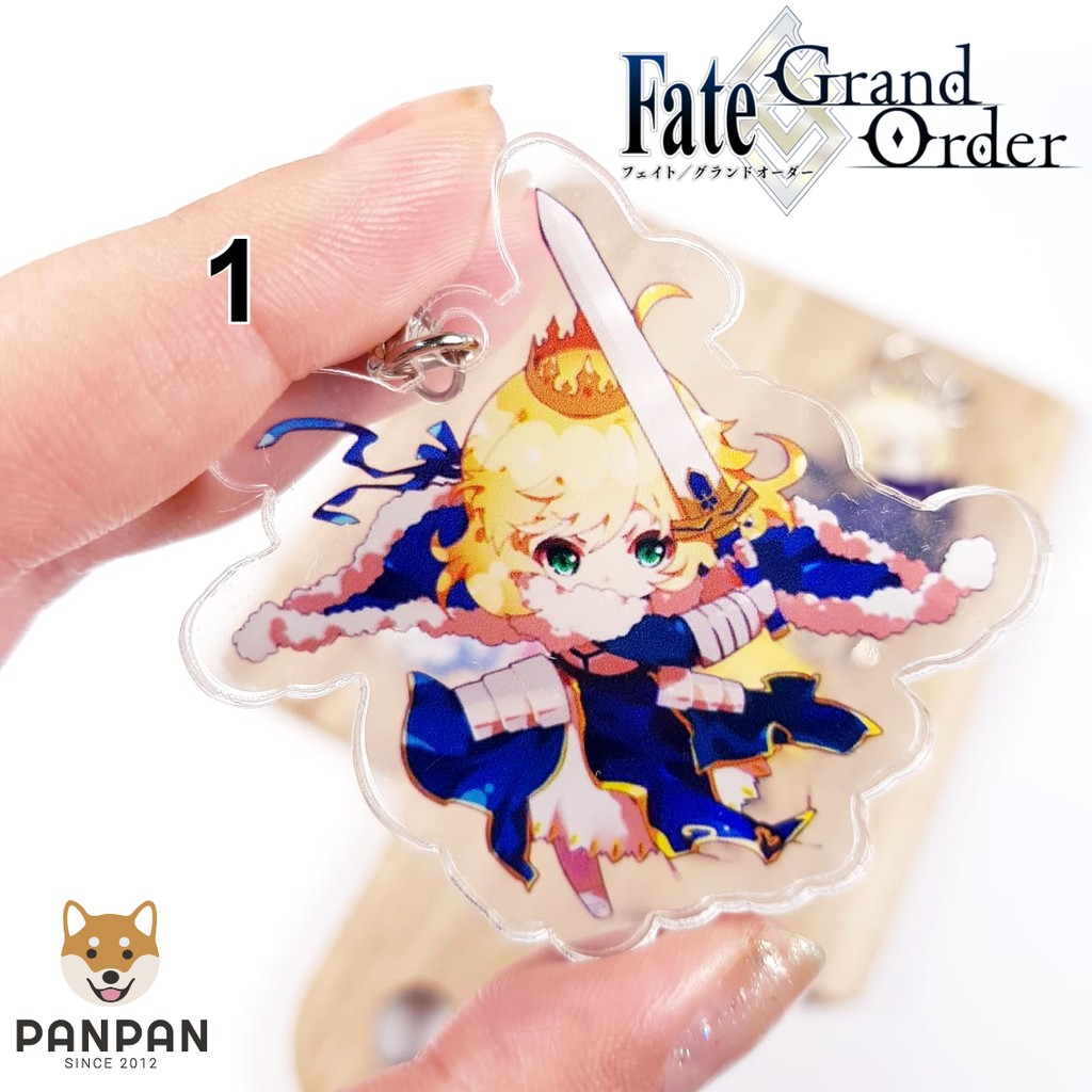 Móc khoá anime mica acrylic FGO Saber / Mordred (6cm)