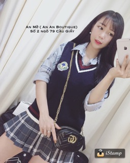 Áo gile len hàn quốc