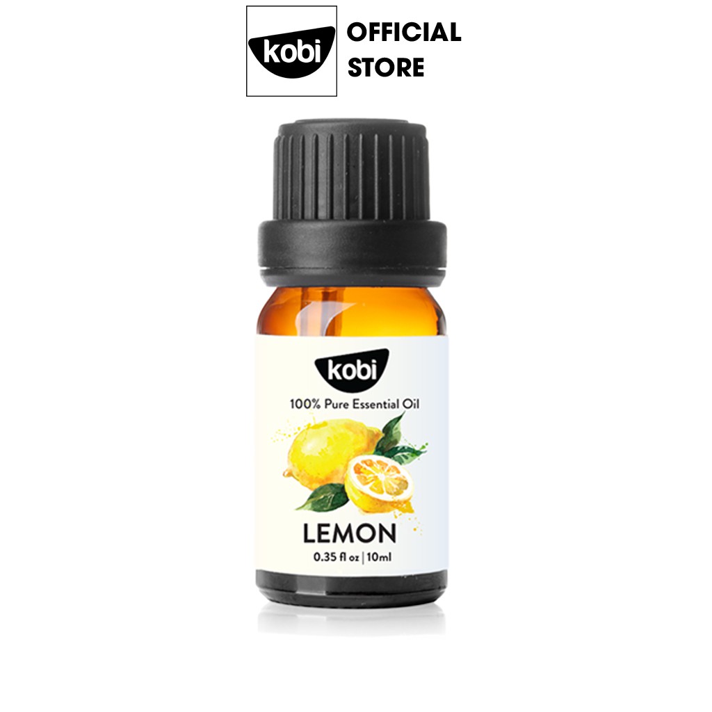 Tinh dầu Chanh Tươi Kobi Lemon essential oil giúp thơm phòng, se da, tinh thần sảng khoái - 10ml