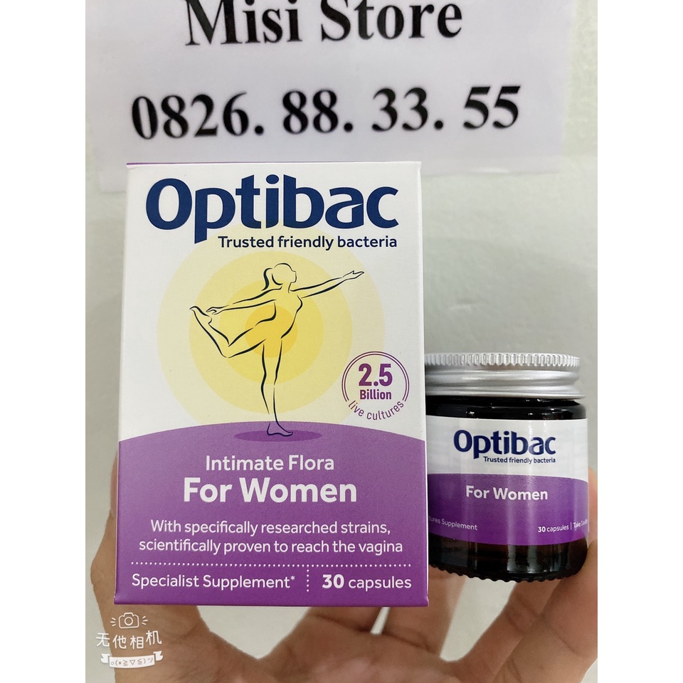 (date 2024) Men vi sinh Optibac tím cho phụ nữ